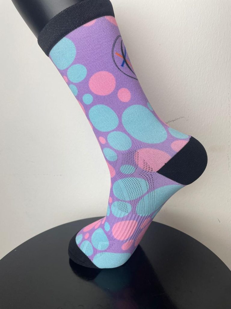 Pastel Polka Dot Purple Socks